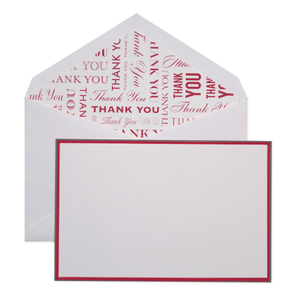 MANY THANKS in CERISE