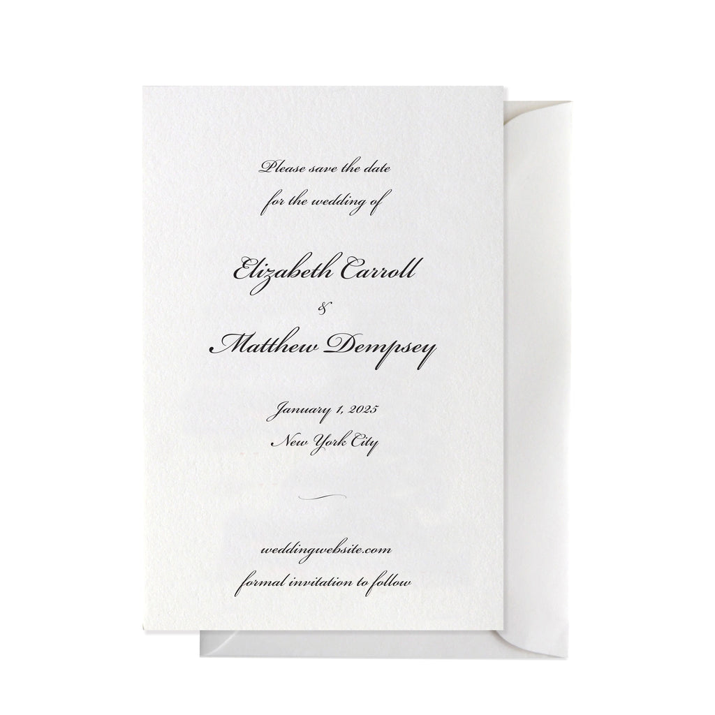 BASIC BESPOKE SAVE THE DATE in SCRIPT