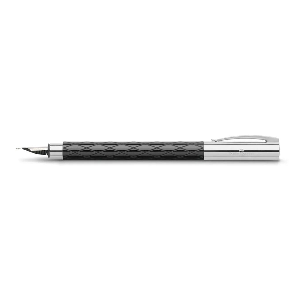 FABER-CASTELL: AMBITION FOUNTAIN PEN - RHOMBUS BLACK