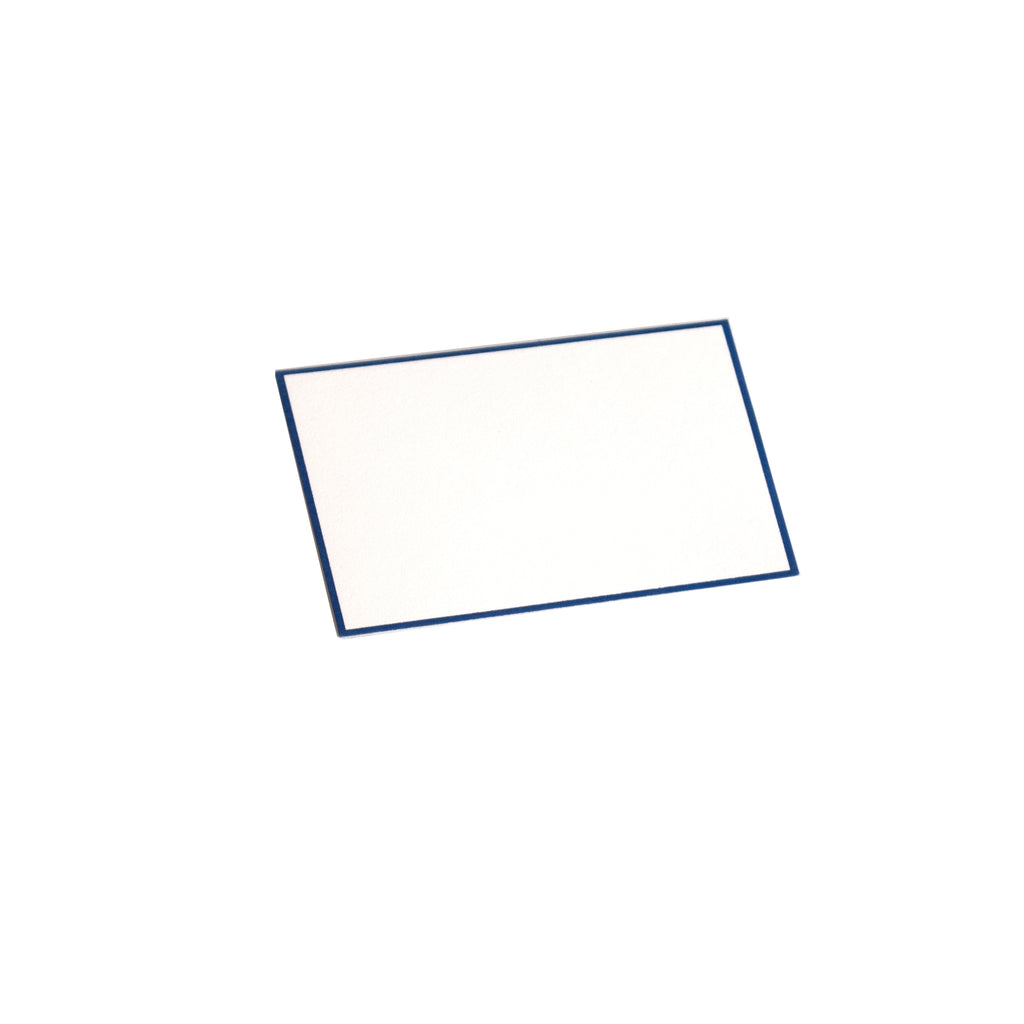 WHITE GIFT ENCLOSURE SET WITH REGENT BLUE BORDER WITHOUT ENVELOPES