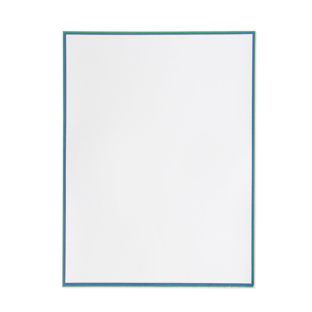 Hunter Green and Regent Blue Border