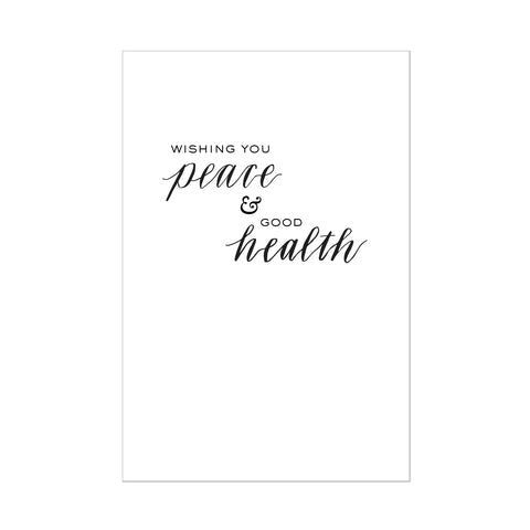 PERSONALIZED PEACE & GOOD HEALTH