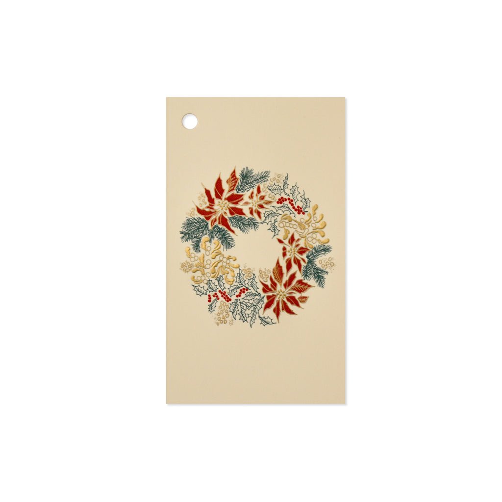 WREATH GIFT TAG SET