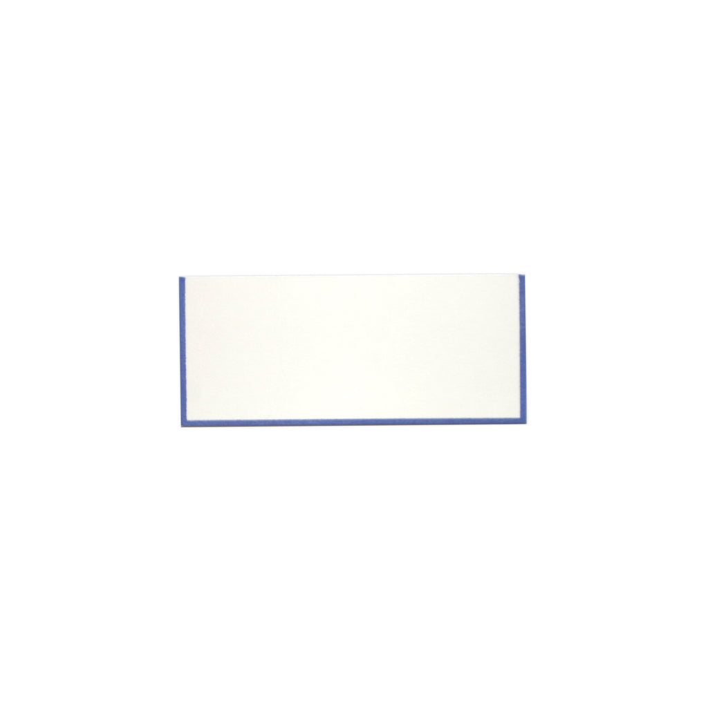 Blue Bordered Foldover Place Cards