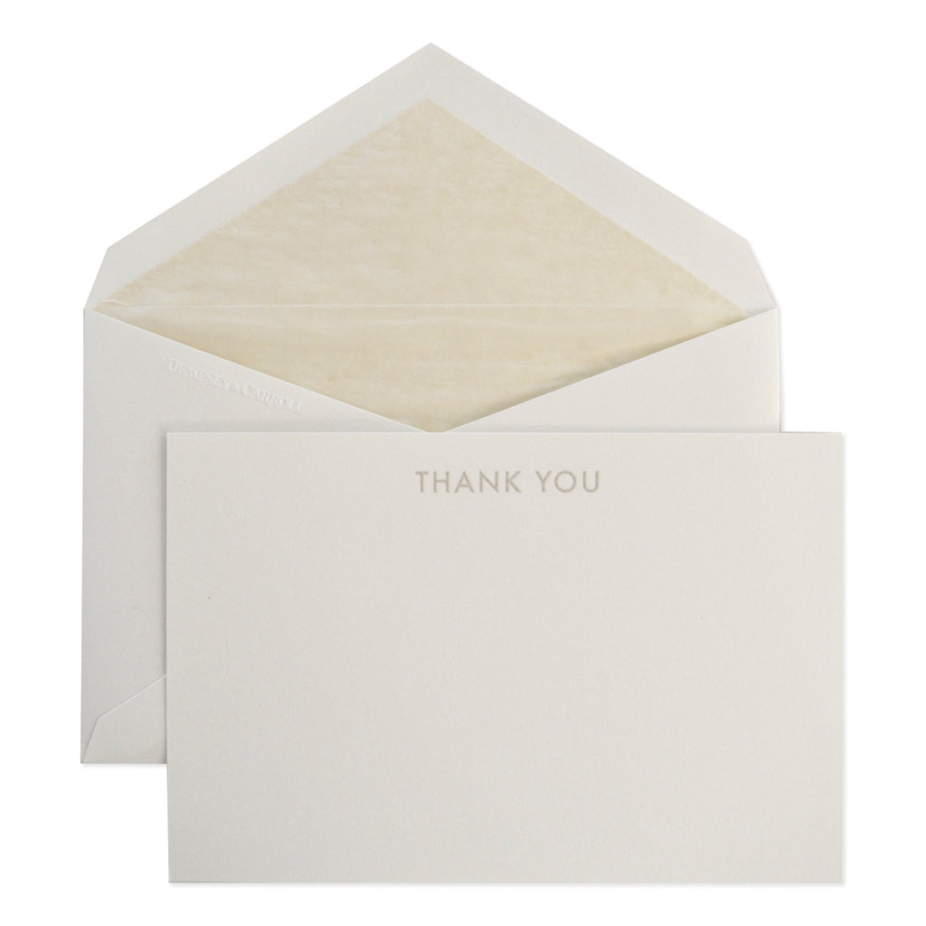 THANK YOU in BISQUE