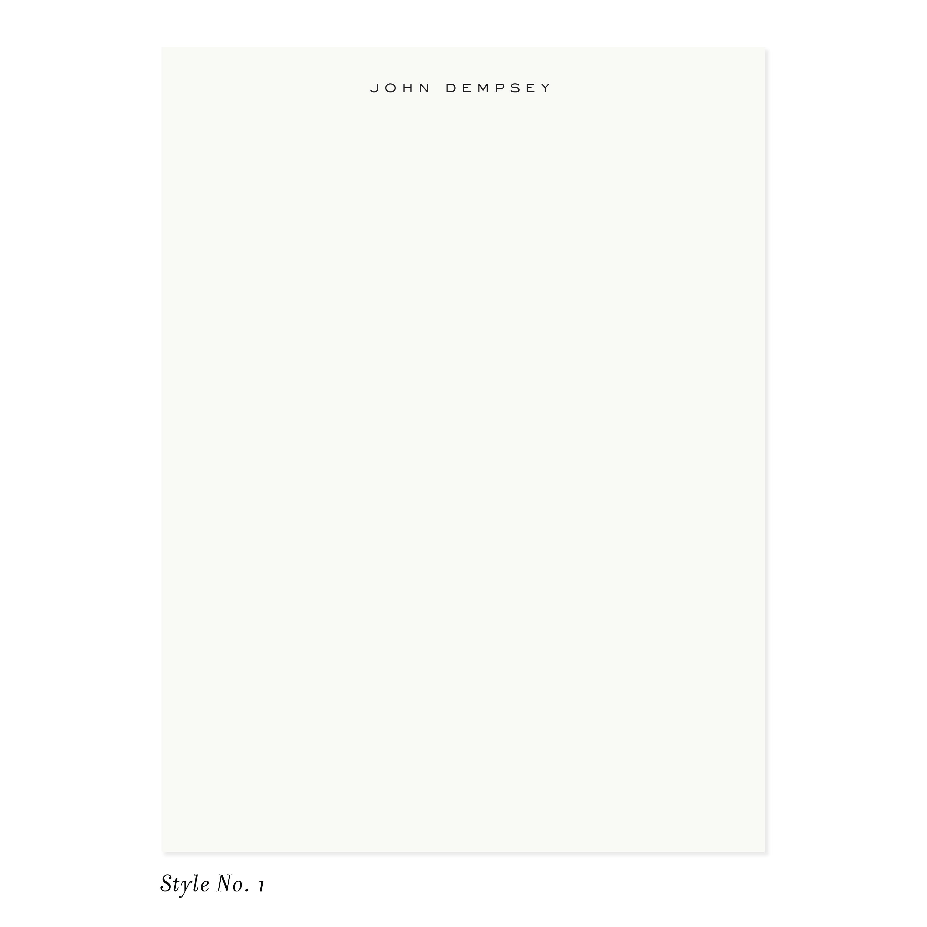 Note Sheet 3 BASIC BESPOKE #3 NOTE SHEETS – Dempsey & Carroll