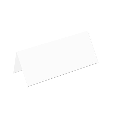 White Foldover Place Cards
