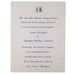 Monogrammed Wedding Invitation