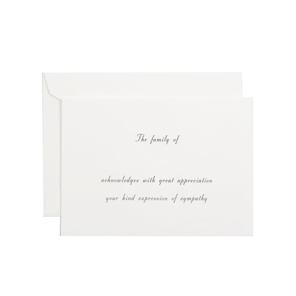 THE FAMILY OF SYMPATHY INFORMALS
