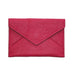 Mini Leather Envelope in Cerise 