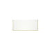 White Foldover Place Card with Gold Border