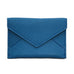 Mini Leather Envelope in Peacock