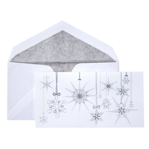 PEN & INK SNOWFLAKE ORNAMENT CARD