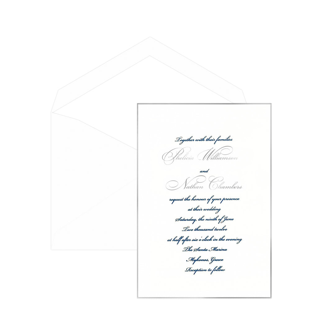Gilded Wedding Invitation 