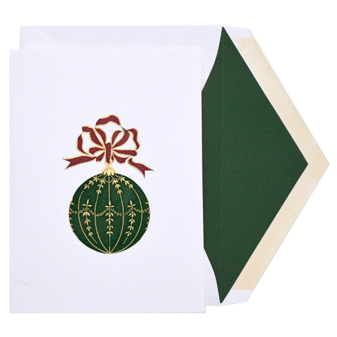 CHRISTMAS ORNAMENT -  w Burgundy