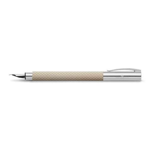 FABER-CASTELL: AMBITION FOUNTAIN PEN  - WHITE SAND