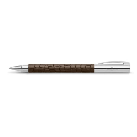 FABER-CASTELL: AMBITION ROLLERBALL PEN - 3D CROCO