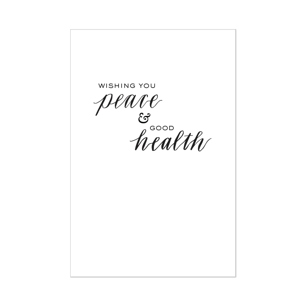 PERSONALIZED PEACE & GOOD HEALTH