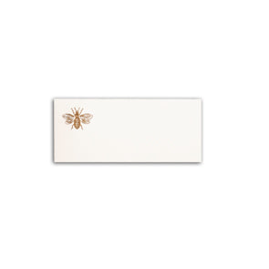 GOLD BUMBLE BEE FOLDOVER PLACE CARDS