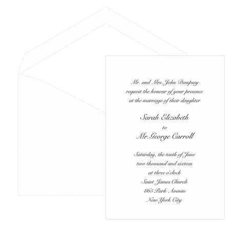 Our Embassy Invitation - Folded